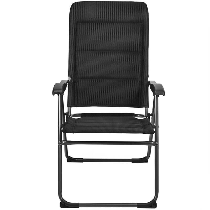 2 Pack Folding Patio Chairs 7 Position Adjustable Lawn Chair Recliner Camping Chair Compact Outdoor Sling Chair Fully Assembly - Comfortable And Ergonomic Design