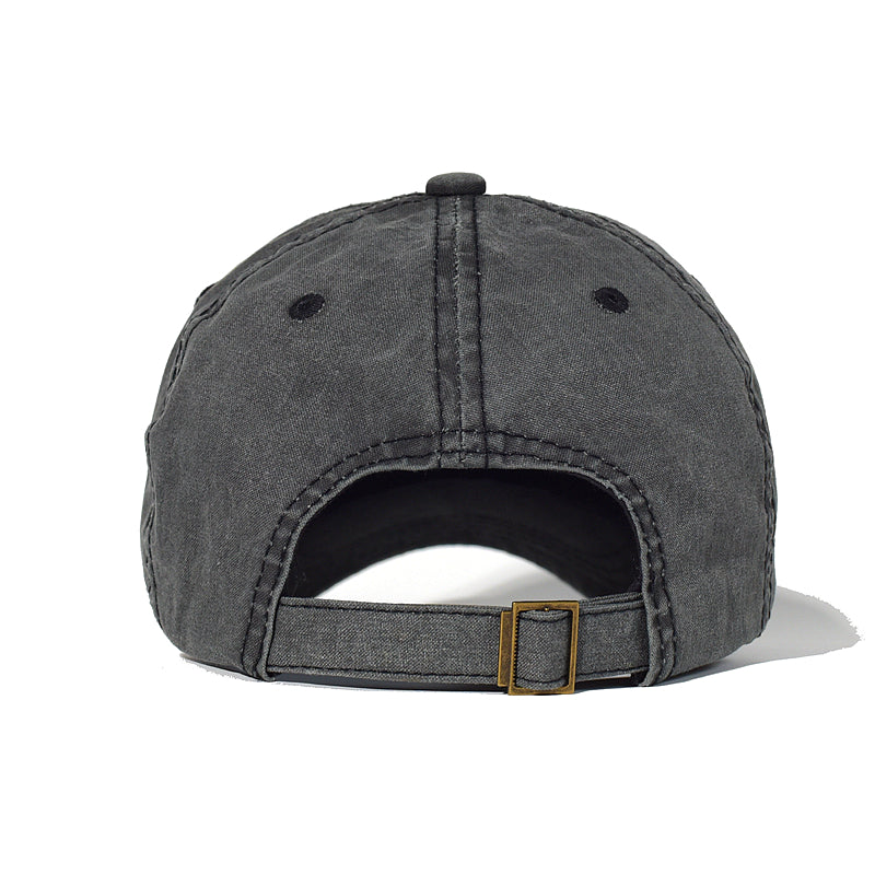 Vintage Washed Cotton Cap — Adjustable Casual Baseball Hat