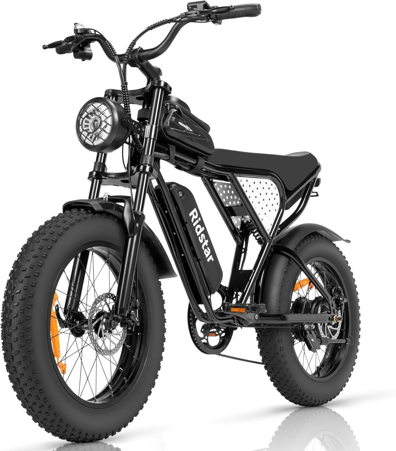 Electric Bike for Adults, 1000W, 25/30MPH,48V,20/15AH Battery, Max 50-75 Miles Electric Motorcycle, 20" Fat Tire Dirt Bik