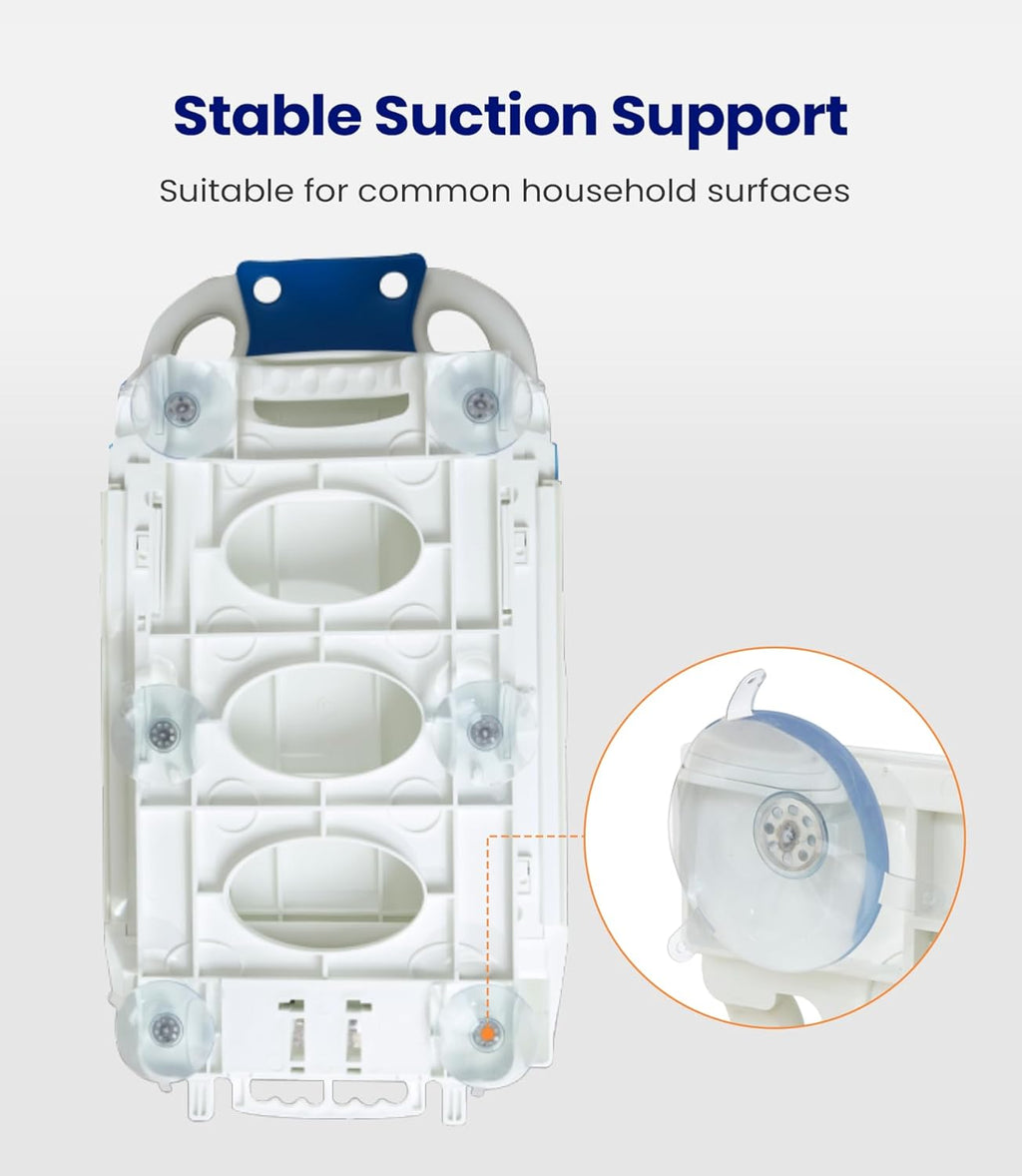 MAIDeSITe Electric Bath Lift Chair, Collapsible Bathtub Lift with Non-Slip Suction Cups, Suitable for Bathtubs Larger Than 16“ Wide, High-Strength Steel Pole Support, Bearing Weight 300LBS