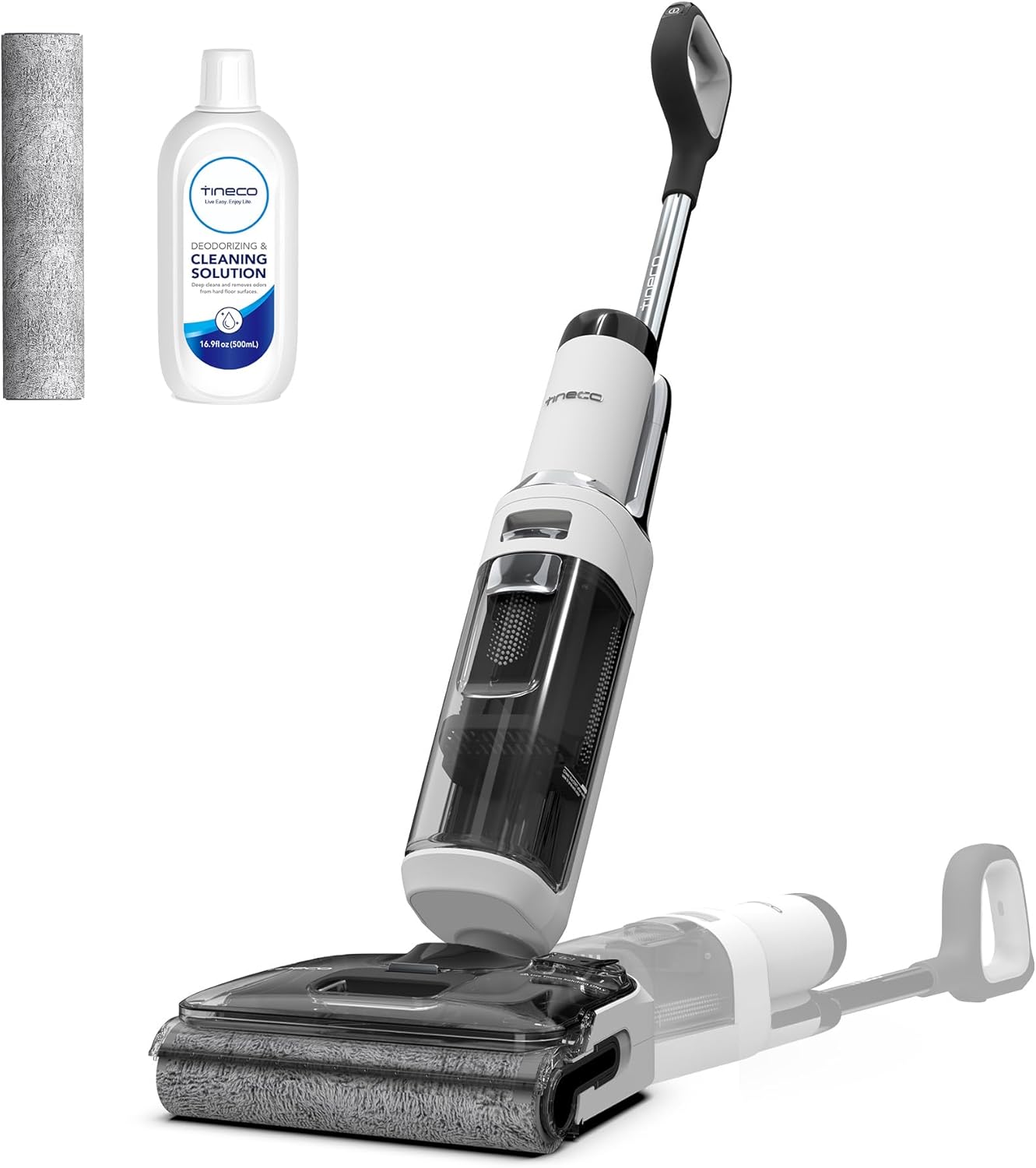 ONE Stretch S6 Cordless Wet Dry Vacuum Cleaner, 180°Lay-Flat Smart Vacuum Mop, 40 Minutes Long Runtime 158℉ Flashdry Self-Cleaning, Dual-Sided Edge Cleaning Lightweight Floor Cleaner