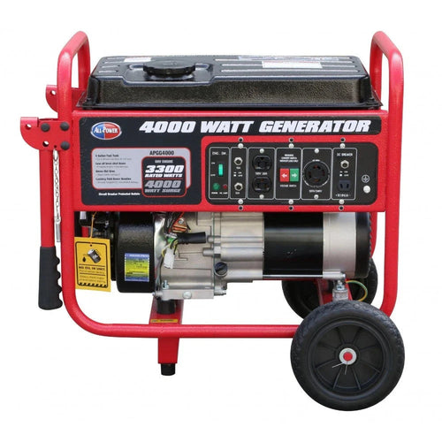 4000 Watt Generator APGG4000, 4000W Portable Generator for Home Use Power Backup, RV Standby, Hurricane Damage Restoration Power Backup, EPA Certified