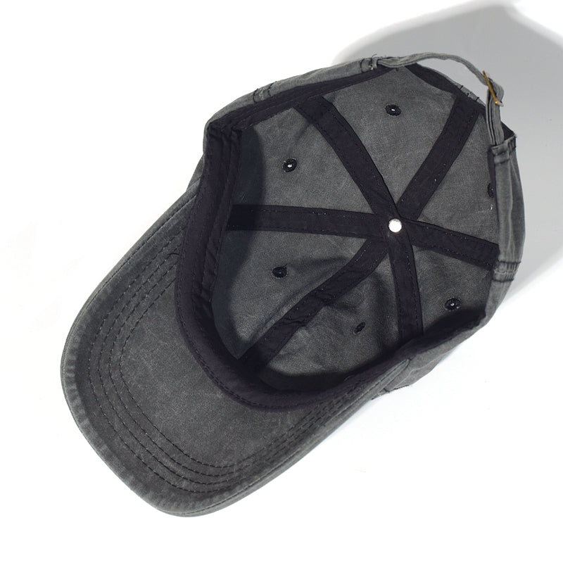Vintage Washed Cotton Cap — Adjustable Casual Baseball Hat