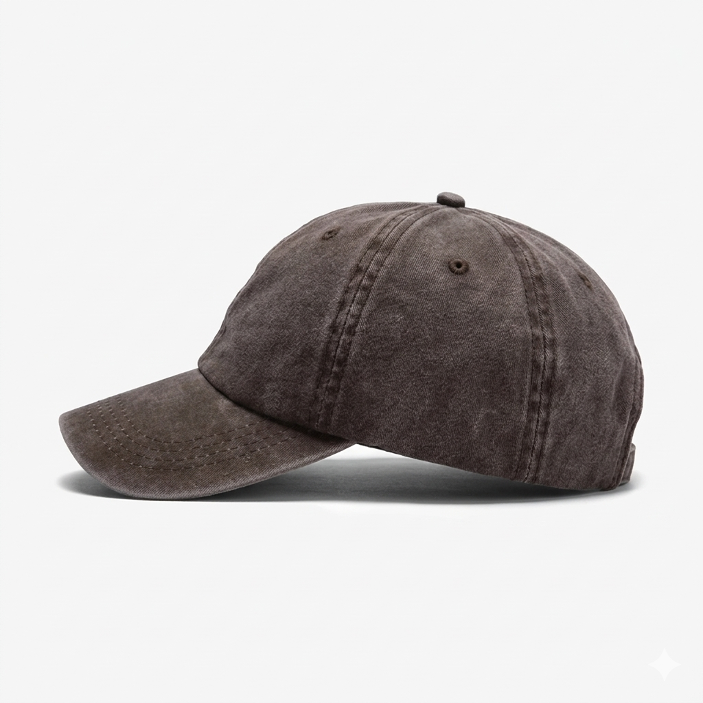 Retro Distressed Denim Cap — Washed Casual Baseball Hat
