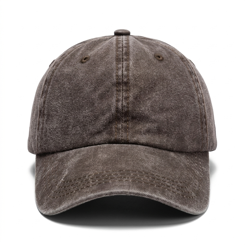 Retro Distressed Denim Cap — Washed Casual Baseball Hat