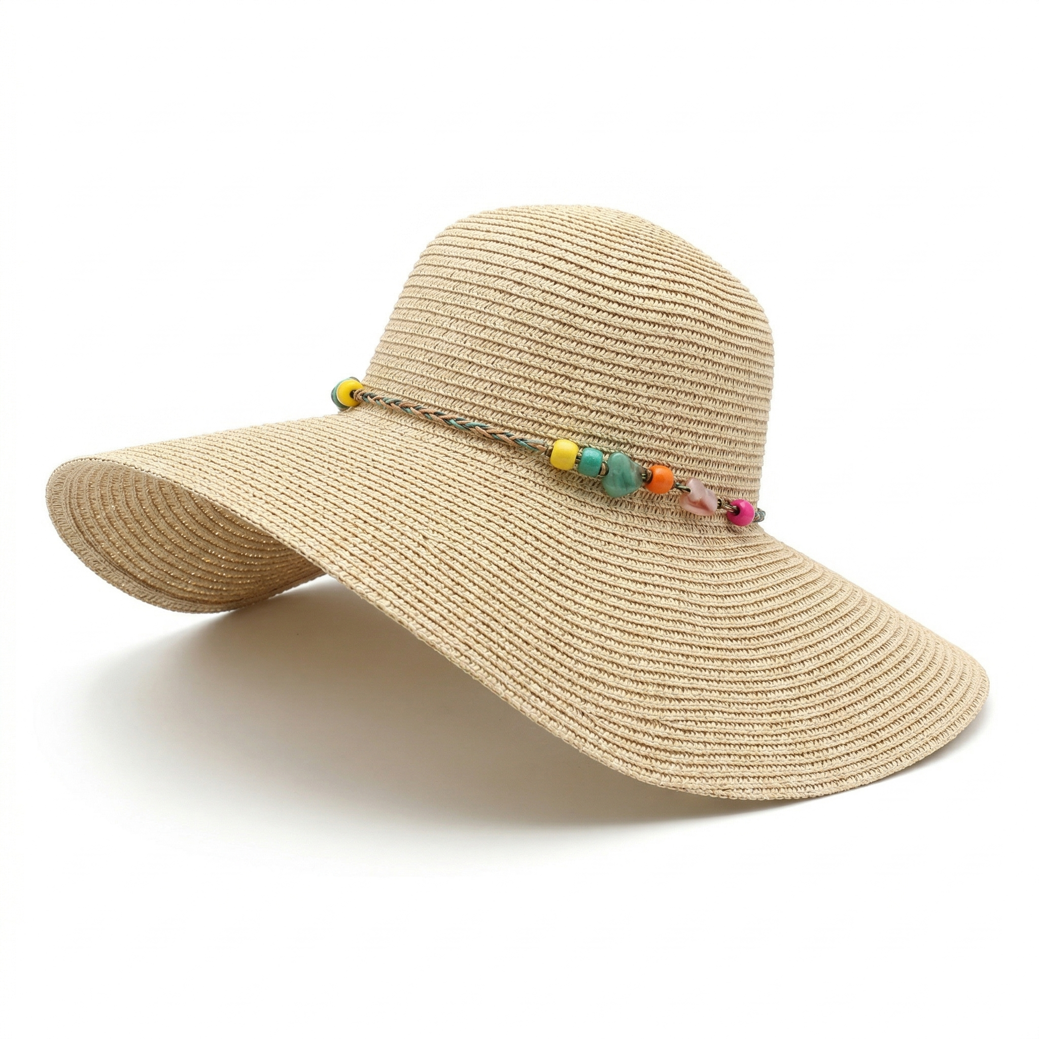 Women’s Straw Sun Hat — Wide Brim Breathable Summer