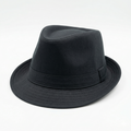 Men’s Retro Fedora Hat — Wide Brim Classic Flat Top