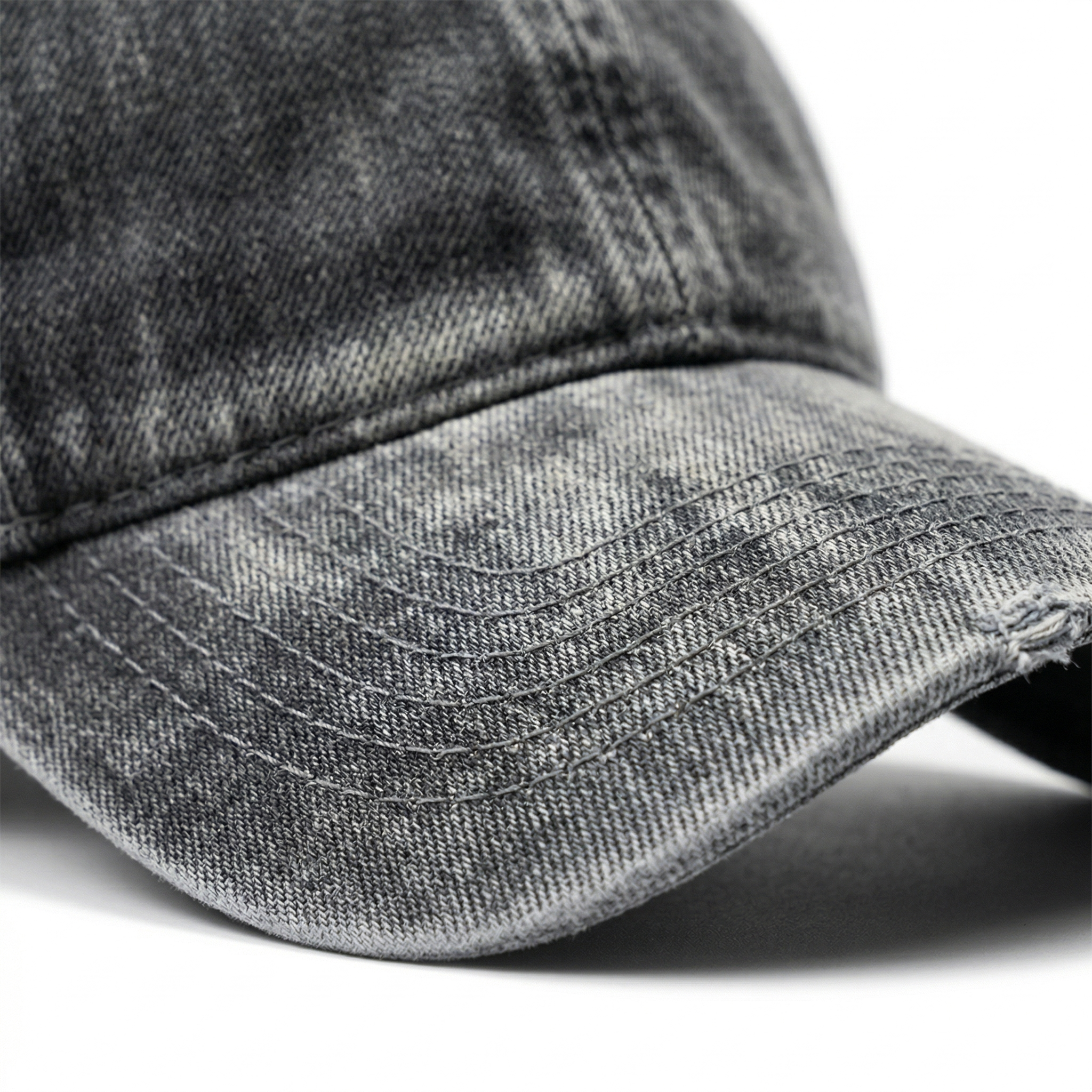 Retro Distressed Denim Cap — Washed Casual Baseball Hat