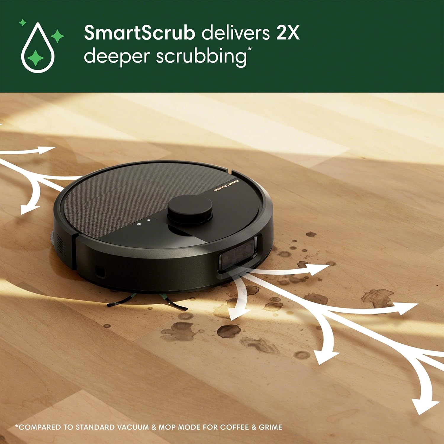 Combined robot vacuum mop + automatic cleaning platform - expandable rotating mop pad, automatic emptying, pad cleaning and heating drying, automatic cleaning, obstacle recognition and avoidance, laser radar navigation