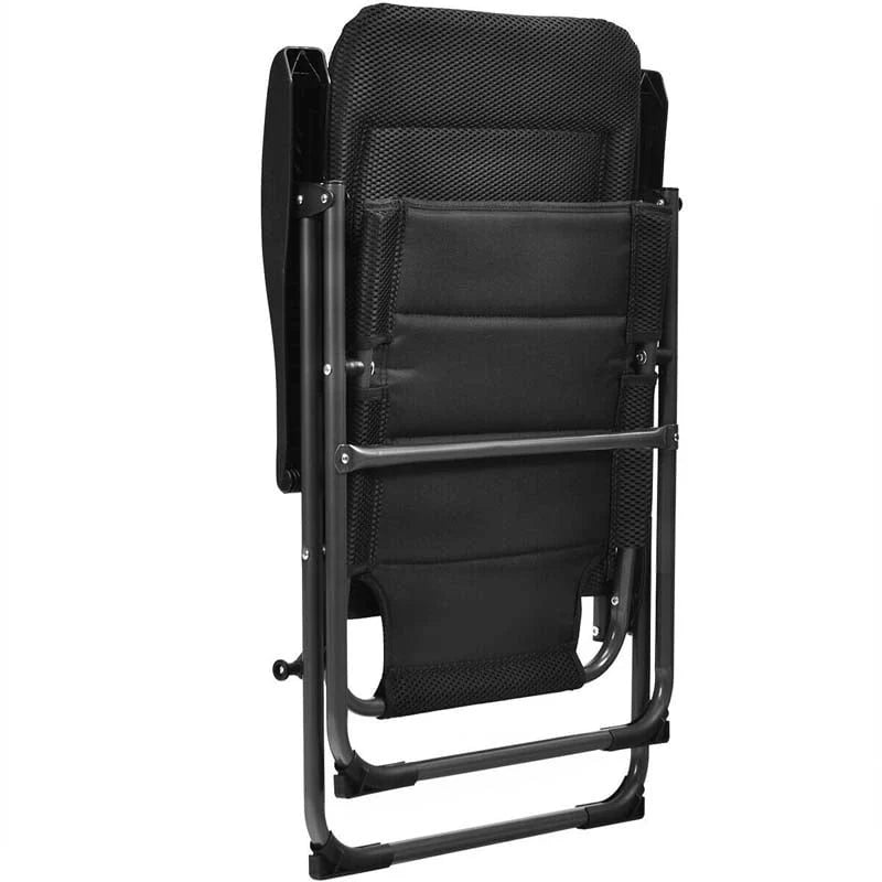 2 Pack Folding Patio Chairs 7 Position Adjustable Lawn Chair Recliner Camping Chair Compact Outdoor Sling Chair Fully Assembly - Comfortable And Ergonomic Design