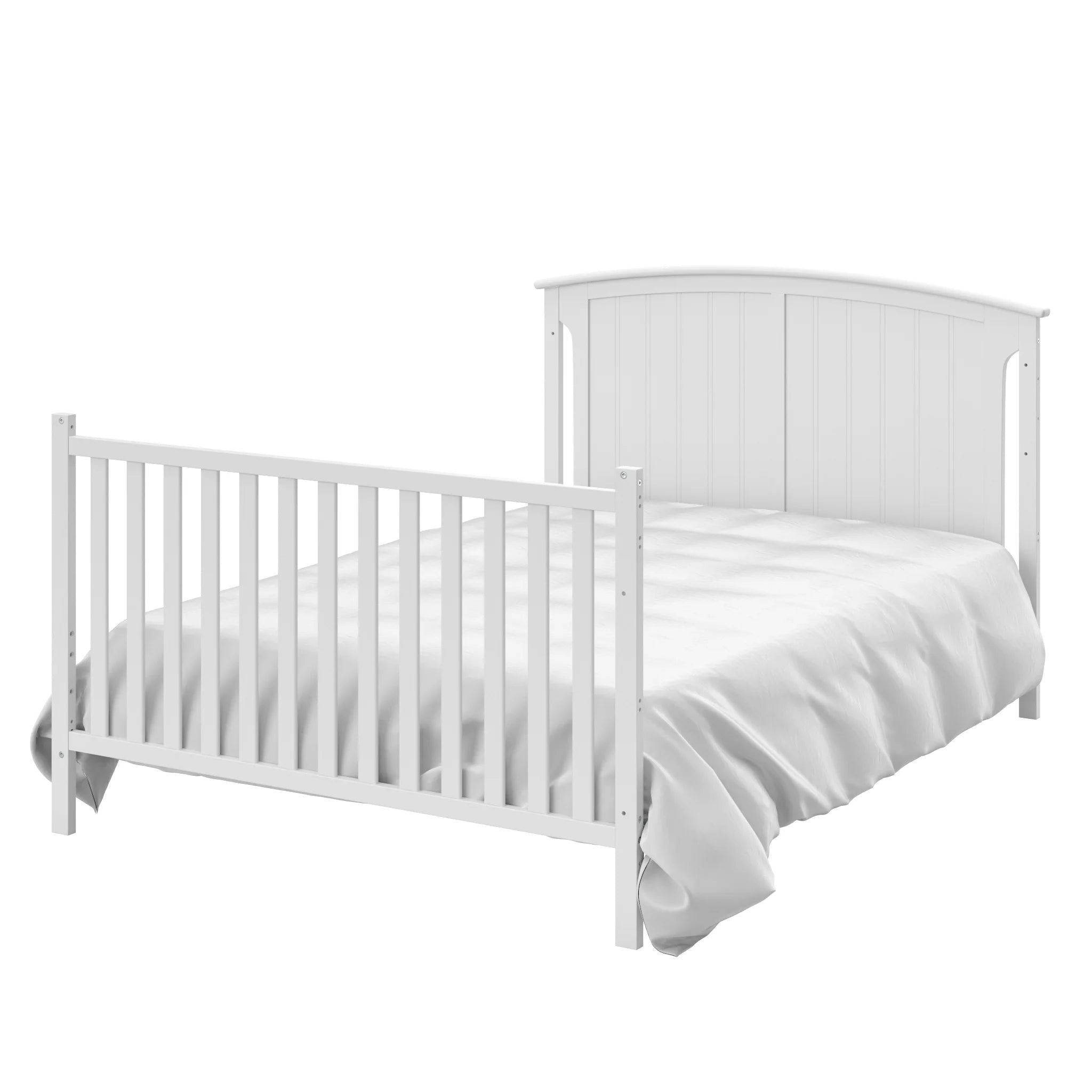 Storkcraft Steveston 5-in-1 Convertible Baby Crib & Changer, White